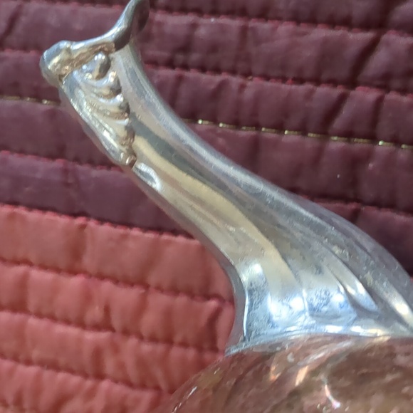 CANACRAFT* vintage copper and pewter wrapped handle tea pot w/ hinged lid - Picture 14 of 15